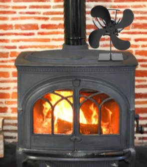 heat powered fan on top of wood stove